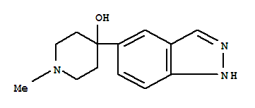 885272-62-8  4-Piperidinol,4-(1H-indazol-5-yl)-1-methyl- 885272-62-8  4-Piperidinol,4-(1H-indazol-5-yl)-1-methyl-