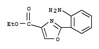 885274-55-5  4-Oxazolecarboxylicacid, 2-(2-aminophenyl)-, ethyl ester 885274-55-5  4-Oxazolecarboxylicacid, 2-(2-aminophenyl)-, ethyl ester