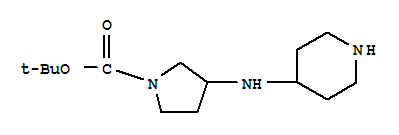 885275-11-6  1-Pyrrolidinecarboxylicacid, 3-(4-piperidinylamino)-, 1,1-dimethylethyl ester