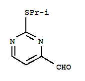 885275-17-2  4-Pyrimidinecarboxaldehyde,2-[(1-methylethyl)thio]-