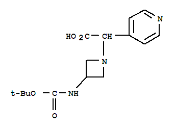 885275-96-7  4-Pyridineacetic acid, a-[3-[[(1,1-dimethylethoxy)carbonyl]amino]-1-azetidinyl]-