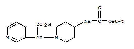 885276-22-2  3-Pyridineacetic acid, a-[4-[[(1,1-dimethylethoxy)carbonyl]amino]-1-piperidinyl]-
