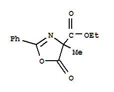 886466-22-4  4-Oxazolecarboxylicacid, 4,5-dihydro-4-methyl-5-oxo-2-phenyl-, ethyl ester 886466-22-4  4-Oxazolecarboxylicacid, 4,5-dihydro-4-methyl-5-oxo-2-phenyl-, ethyl ester