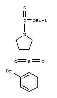 887587-57-7  1-Pyrrolidinecarboxylicacid, 3-[(2-bromophenyl)sulfonyl]-, 1,1-dimethylethyl ester