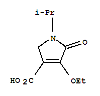 88767-02-6  1H-Pyrrole-3-carboxylicacid, 4-ethoxy-2,5-dihydro-1-(1-methylethyl)-5-oxo-