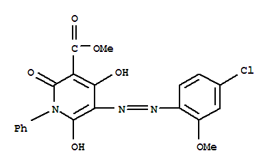 888320-81-8  3-Pyridinecarboxylicacid,5-[2-(4-chloro-2-methoxyphenyl)diazenyl]-1,2-dihydro-4,6-dihydroxy-2-oxo-1-phenyl-,methyl ester