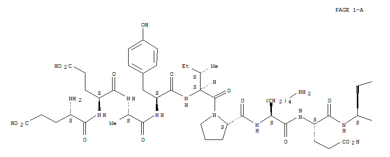 89187-22-4  L-Glutamine, L-a-glutamyl-L-a-glutamyl-L-alanyl-L-tyrosyl-L-isoleucyl-L-prolyl-L-lysyl-L-a-glutamyl-L-glutaminyl-L-lysyl-L-tyrosyl-L-seryl-L-phenylalanyl-L-leucyl-(9CI)