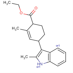 928302-21-0  2-Cyclohexene-1-carboxylic acid, 2-methyl-4-(2-methyl-1H-indol-3-yl)-,ethyl ester, (1R,4R)-rel-