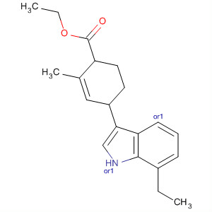 928302-22-1  2-Cyclohexene-1-carboxylic acid, 4-(7-ethyl-1H-indol-3-yl)-2-methyl-,ethyl ester, (1R,4R)-rel-