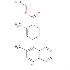 928302-28-7  2-Cyclohexene-1-carboxylic acid,2-methyl-4-(2-methyl-1-naphthalenyl)-, ethyl ester, (1R,4R)-rel-