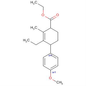 928302-29-8  2-Cyclohexene-1-carboxylic acid,3-ethyl-4-(4-methoxyphenyl)-2-methyl-, ethyl ester, (1R,4S)-rel-