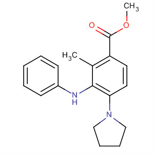 928312-54-3  Benzoic acid, 2-methyl-3-(phenylamino)-4-(1-pyrrolidinyl)-, methyl ester