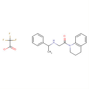 928313-99-9  Ethanone, 1-(3,4-dihydro-1(2H)-quinolinyl)-2-[(1-phenylethyl)amino]-,2,2,2-trifluoroacetate (1:1)