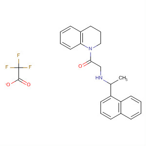 928314-01-6  Ethanone,1-(3,4-dihydro-1(2H)-quinolinyl)-2-[[1-(1-naphthalenyl)ethyl]amino]-,2,2,2-trifluoroacetate (1:1)