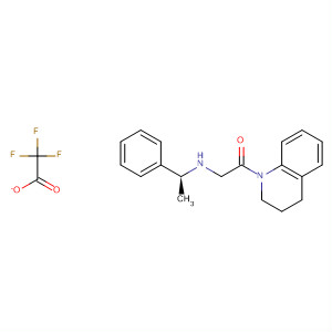 928314-51-6  Ethanone,1-(3,4-dihydro-1(2H)-quinolinyl)-2-[[(1S)-1-phenylethyl]amino]-,2,2,2-trifluoroacetate (1:1)