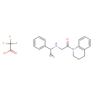 928314-53-8  Ethanone,1-(3,4-dihydro-1(2H)-quinolinyl)-2-[[(1R)-1-phenylethyl]amino]-,2,2,2-trifluoroacetate (1:1)