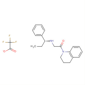 928314-76-5  Ethanone,1-(3,4-dihydro-1(2H)-quinolinyl)-2-[[(1R)-1-phenylpropyl]amino]-,2,2,2-trifluoroacetate (1:1)