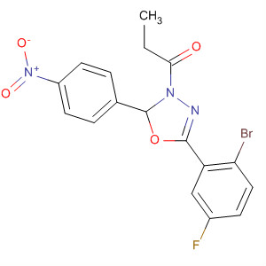 928327-87-1  1-Propanone,1-[5-(2-bromo-5-fluorophenyl)-2-(4-nitrophenyl)-1,3,4-oxadiazol-3(2H)-yl]-