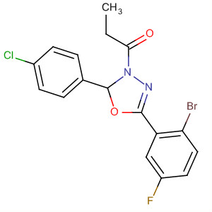 928327-91-7  1-Propanone,1-[5-(2-bromo-5-fluorophenyl)-2-(4-chlorophenyl)-1,3,4-oxadiazol-3(2H)-yl]-