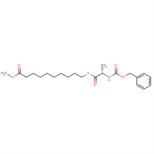 928342-34-1  Decanoic acid,10-[[(2S)-1-oxo-2-[[(phenylmethoxy)carbonyl]amino]propyl]thio]-, methylester