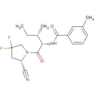 928352-69-6  Benzamide,N-[(1S,2S)-1-[[(2S)-2-cyano-4,4-difluoro-1-pyrrolidinyl]carbonyl]-2-methylbutyl]-3-methyl-