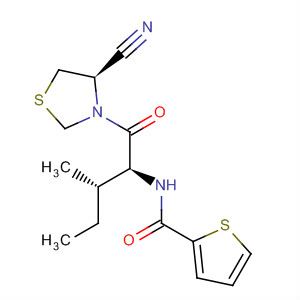 928353-93-9  2-Thiophenecarboxamide,N-[(1S,2S)-1-[[(4R)-4-cyano-3-thiazolidinyl]carbonyl]-2-methylbutyl]-