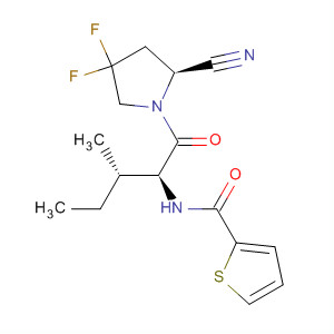 928353-97-3  2-Thiophenecarboxamide,N-[(1S,2S)-1-[[(2S)-2-cyano-4,4-difluoro-1-pyrrolidinyl]carbonyl]-2-methylbutyl]-