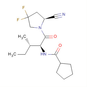 928354-33-0  Cyclopentanecarboxamide,N-[(1S,2S)-1-[[(2S)-2-cyano-4,4-difluoro-1-pyrrolidinyl]carbonyl]-2-methylbutyl]-