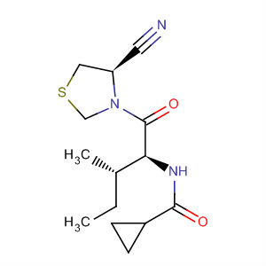 928354-45-4  Cyclopropanecarboxamide,N-[(1S,2S)-1-[[(4R)-4-cyano-3-thiazolidinyl]carbonyl]-2-methylbutyl]-
