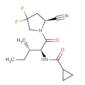 928354-47-6  Cyclopropanecarboxamide,N-[(1S,2S)-1-[[(2S)-2-cyano-4,4-difluoro-1-pyrrolidinyl]carbonyl]-2-methylbutyl]-