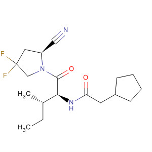 928354-54-5  Cyclopentaneacetamide,N-[(1S,2S)-1-[[(2S)-2-cyano-4,4-difluoro-1-pyrrolidinyl]carbonyl]-2-methylbutyl]-