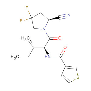 928355-82-2  3-Thiophenecarboxamide,N-[(1S,2S)-1-[[(2S)-2-cyano-4,4-difluoro-1-pyrrolidinyl]carbonyl]-2-methylbutyl]-