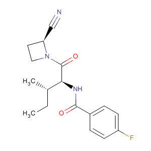 928356-27-8  Benzamide,N-[(1S,2S)-1-[[(2S)-2-cyano-1-azetidinyl]carbonyl]-2-methylbutyl]-4-fluoro-