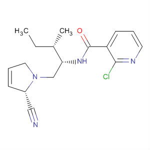 928357-25-9  3-Pyridinecarboxamide,2-chloro-N-[(1S,2S)-1-[[(2S)-2-cyano-2,5-dihydro-1H-pyrrol-1-yl]carbonyl]-2-methylbutyl]-