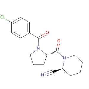 928358-48-9  2-Piperidinecarbonitrile,1-[[(2S)-1-(4-chlorobenzoyl)-2-pyrrolidinyl]carbonyl]-, (2S)-