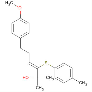 928659-67-0  3-Hexen-2-ol, 6-(4-methoxyphenyl)-2-methyl-3-[(4-methylphenyl)thio]-,(3Z)-