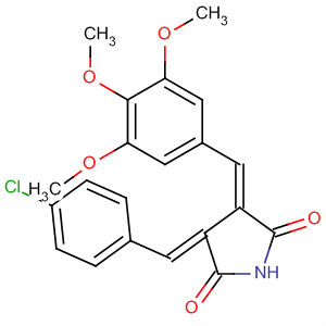 928759-82-4  2,5-Pyrrolidinedione,3-[(4-chlorophenyl)methylene]-4-[(3,4,5-trimethoxyphenyl)methylene]-,(3E,4E)-