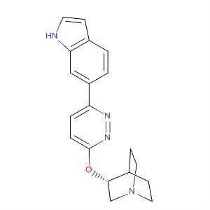 928773-14-2  1-Azabicyclo[2.2.2]octane, 3-[[6-(1H-indol-6-yl)-3-pyridazinyl]oxy]-,(3R)-
