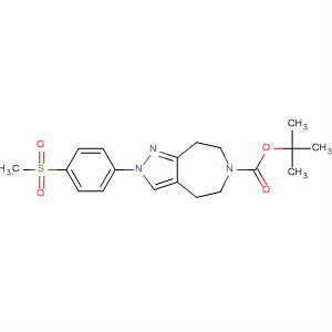 928775-22-8  Pyrazolo[3,4-d]azepine-6(2H)-carboxylic acid,4,5,7,8-tetrahydro-2-[4-(methylsulfonyl)phenyl]-, 1,1-dimethylethyl ester