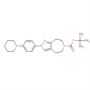 928775-23-9  Pyrazolo[3,4-d]azepine-6(2H)-carboxylic acid,4,5,7,8-tetrahydro-2-[4-(1-piperidinyl)phenyl]-, 1,1-dimethylethyl ester