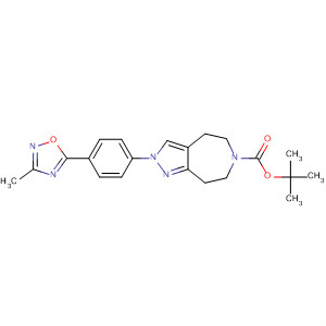 928775-24-0  Pyrazolo[3,4-d]azepine-6(2H)-carboxylic acid,4,5,7,8-tetrahydro-2-[4-(3-methyl-1,2,4-oxadiazol-5-yl)phenyl]-,1,1-dimethylethyl ester