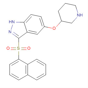 928781-51-5  1H-Indazole, 3-(1-naphthalenylsulfonyl)-5-(3-piperidinyloxy)-