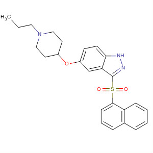 928781-99-1  1H-Indazole, 3-(1-naphthalenylsulfonyl)-5-[(1-propyl-4-piperidinyl)oxy]-