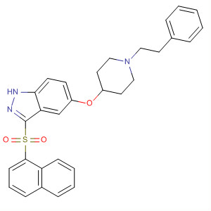 928782-03-0  1H-Indazole,3-(1-naphthalenylsulfonyl)-5-[[1-(2-phenylethyl)-4-piperidinyl]oxy]-