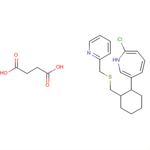 928793-54-8  Butanedioic acid, compd. with7-chloro-2,3,4,5-tetrahydro-6-[[(2-pyridinylmethyl)thio]methyl]-1H-3-benzazepine (1:1)