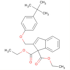 928819-37-8  1H-Indene-1,1-dicarboxylic acid,2-[[4-(1,1-dimethylethyl)phenoxy]methyl]-, 1,1-diethyl ester