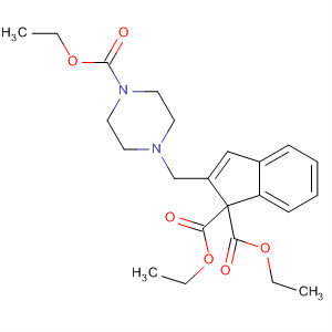 928819-50-5  1H-Indene-1,1-dicarboxylic acid,2-[[4-(ethoxycarbonyl)-1-piperazinyl]methyl]-, 1,1-diethyl ester