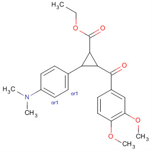 928843-53-2  Cyclopropanecarboxylic acid,2-(3,4-dimethoxybenzoyl)-3-[4-(dimethylamino)phenyl]-, ethyl ester,(2R,3R)-rel-