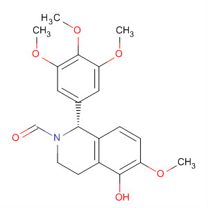 929050-66-8  2(1H)-Isoquinolinecarboxaldehyde,3,4-dihydro-5-hydroxy-6-methoxy-1-(3,4,5-trimethoxyphenyl)-, (1R)- 929050-66-8  2(1H)-Isoquinolinecarboxaldehyde,3,4-dihydro-5-hydroxy-6-methoxy-1-(3,4,5-trimethoxyphenyl)-, (1R)-