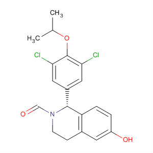 929050-85-1  2(1H)-Isoquinolinecarboxaldehyde,1-[3,5-dichloro-4-(1-methylethoxy)phenyl]-3,4-dihydro-6-hydroxy-, (1R)-